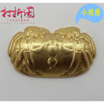 2020 Hairy Crab Bronze Medal. gild. Crab gilded stamp. Hairy crab in Yangcheng Lake. Small size. With a certificate