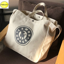 Thickened canvas shopping bag eco-friendly bag large capacity Cross-span shoulder carrying bag can be customized