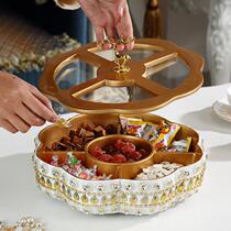 Eurostyle Dried Fruit Pan Home Creative Extravaganza Chinese Lunar New Year melon Snack Fruit Pan Fruit Tray Dining Room Tea-table Stick Drill Candy Box