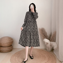 Loose Tandem Dress Woman Han Edition Snowspun Tea Hysteria Style Comeback Crus Skirt Small Crowddress 2021 Spring Dress New Pregnant Woman Dress