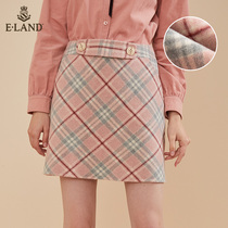ELAND clothes spring summer fashion niche plait wool hip skirt skirt womens EEWH94TC1M