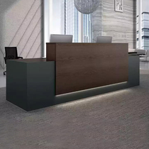 Company front desk Simple modern reception desk Information desk Welcome desk Cashier bar Simple office desk