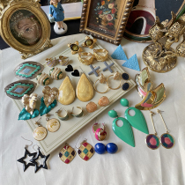 Overseas antique vintage vintage medieval earrings 100 hitch in European and American gilded delicate elegant earnpled ear clips L2