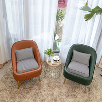 Nordic single lazy sofa tatami small apartment living room bedroom mini balcony leisure small sofa chair