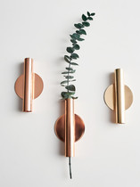 Nordic style metal plating wall personality dried flower flower arrangement wall creative simple pendant home model room