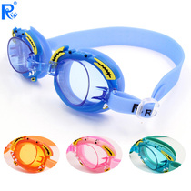 Ruihe cute cartoon crab fashion childrens swimming goggles HD anti-fog boys and girls Universal