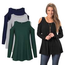 Womens jacket with long sleeves and open shoulders tops