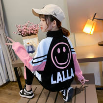 Girls tennis red suit 2021 new spring autumn childrens Korean version of the Korean version of the girls trendy CUHK Girl sports Two sets