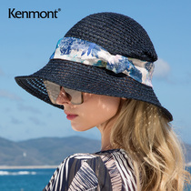  Camon sunscreen lace-up holiday straw hat cool hat female summer sun hat Seaside outing beach hat outdoor big edge hat