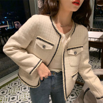 Sandro moscoloni classic small fragrance socialite short coat 2021 spring and autumn new wool simple coat women