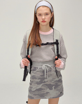 Second hair oido SCULPTOR camouflage skirt drawstring pocket skirt A- line dress 2019 Spring Summer Korea