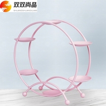 Pink sweet shop props hand-held blind box ferris wheel display frame elf shooting ornaments series window