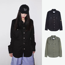 XOXOGOODBOY arm badge LOGO frock shirt GB-SH12