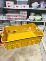  Japan Daiso small frame storage basket Plastic desktop rectangular small basket Kitchen storage storage basket