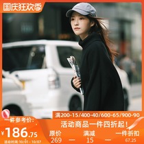 PSO Brand autumn and winter warm solid color semi-Turtleneck Base shirt sweater men loose Japanese couple knits