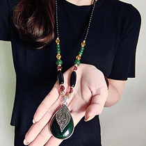 Sweater chain 2021 New wave Han version sweater chain long section Womens summer clothes accessories Necklace Pendant Ornament