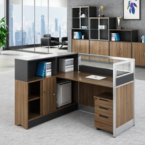 Office finance desk staff office table and chair combination simple modern station screen card double desk
