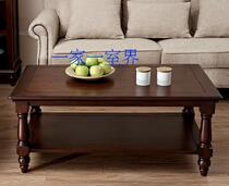 Factory direct American country living room solid wood coffee table French coffee table hotel model room custom furniture