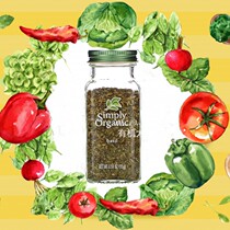 Mrs Organic American Simply Organic basil crushed basil leaves Nine-layer tower Ketogenic fitness Western seasoning