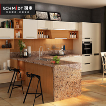 French Simi whole custom assembly white sand trace blister kitchen cabinet whole house custom deposit