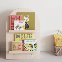 INS wind oak solid wood custom childrens storage rack bookshelf childrens room baby floor storage cabinet box floor rack