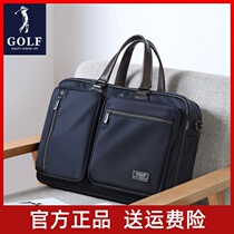 GOLF mens business briefcase with large capacity handbag multi-function canvas travel bag with strand shoulder