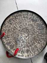 Pure handmade bronze 33-36-40-45 hooked edge Dachuan gong Sichuan opera house gong on the hook edge black gong curbside bronze gong