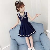 Girl dress summer 2021 New Korean version of net Red Girl dress Super foreign air college style girl princess skirt