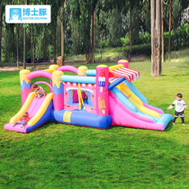 Bouncy castle Outdoor large and small park bouncing bed slide Naughty Castle childrens playground toy