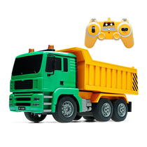 DOUBLE E remote control engineering vehicle dump truck dump truck childrens toy simulation car model