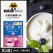 Chuanxiu lactic acid bacteria yogurt leavening agent Homemade yogurt machine special probiotic powder Household 10 packets of probiotic powder per bag