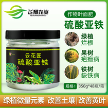 Cloud gardener ferrous sulfate plant iron deficiency iron fertilizer green alum trace element yellow leaf root-promoting foliar fertilizer