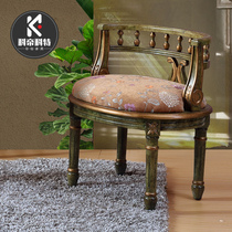  American balcony lounge chair table and chair combination three-piece set Single sofa chair single chair solid wood living room double household