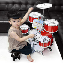 Large childrens drum set Jazz drum Beginner children beating musical instruments Music toys Male baby 1-3-6 years old