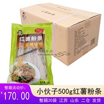D Whole box sales young man sweet potato vermicelli Korean style vermicelli 500 grams×20 bags of multi-provincial Zhongtong