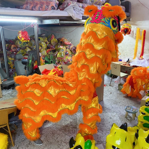 Lion Dance Props Полный набор удваиваний для взрослых полные наборы драконов танце