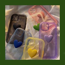 Minimalist pure color stereoloving apple 13promax mobile phone shell iphone13 new 12 silicone gel 11 female xs soft xr personality 7 8plus anti-fall 13pro