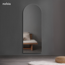Arch-type mirror Gtune in clothes mirror full body mirror minimalist home bedroom fitting mirror wall-mounted hanging wall