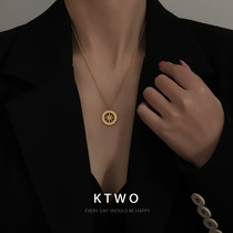 South Korea 2021 fashion temperament New Simple six star necklace female Net red tide cold wind collarbone choker