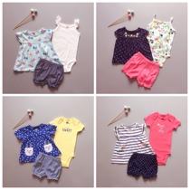 Discount Clear （2 sets $ 49 ） Baby Summer Package Womens Short Sleeved Baby Clothes