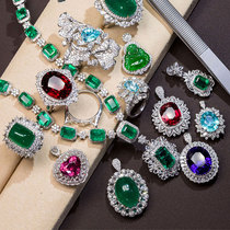 Left edge jewelry sea blue treasure tourmaline blue topaz ring necklace