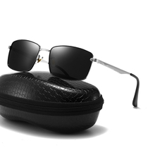 Sunglasses Mens Sunglasses Polarized Glasses Square Retro Trend Fishing Drive Anti-UV Eyes HD