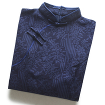 Old Shanghai bone erosion retro Republic of China modified cheongsam Chinese style young girl dress autumn and winter Long