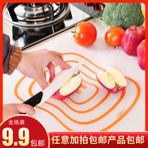 Household cutting board non-slip fruit cutting board kneading panel kitchen transparent plastic classification cutting board chopping board chopping board
