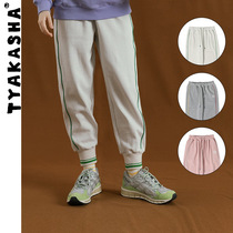 (HONEY series )TYAKASHA Takasha pants 2021 new couple sports pants straight trousers