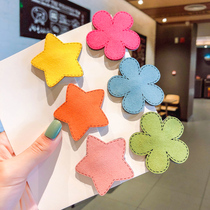 Net Red Star hairclip side clip hair accessory Korean cute girl star hairclip Super fairy simple bangs top clip headgear