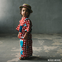Japanese childrens clothing MARLMARL girls split suit Japanese dress bathrobe 01 Peony