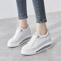 Small white shoes women 2020 Spring New Joker thick-bottom air cushion board shoes tide increased leather cake X0229