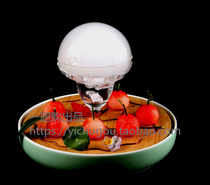 Creative nuclear explosion bubble dish making tools molecular cuisine artistic conception dish foam smoke artistic conception dish