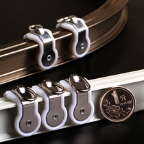 McCamey aluminum curtain track Heavy curved rail Bay window curved track Single and double guide rail silent slide top installation